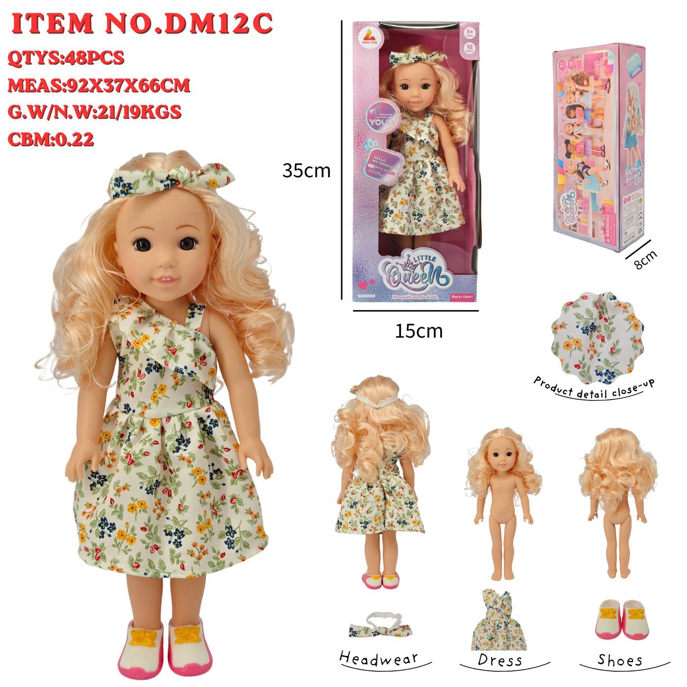 DM12C Little Queen Fashion Doll main image