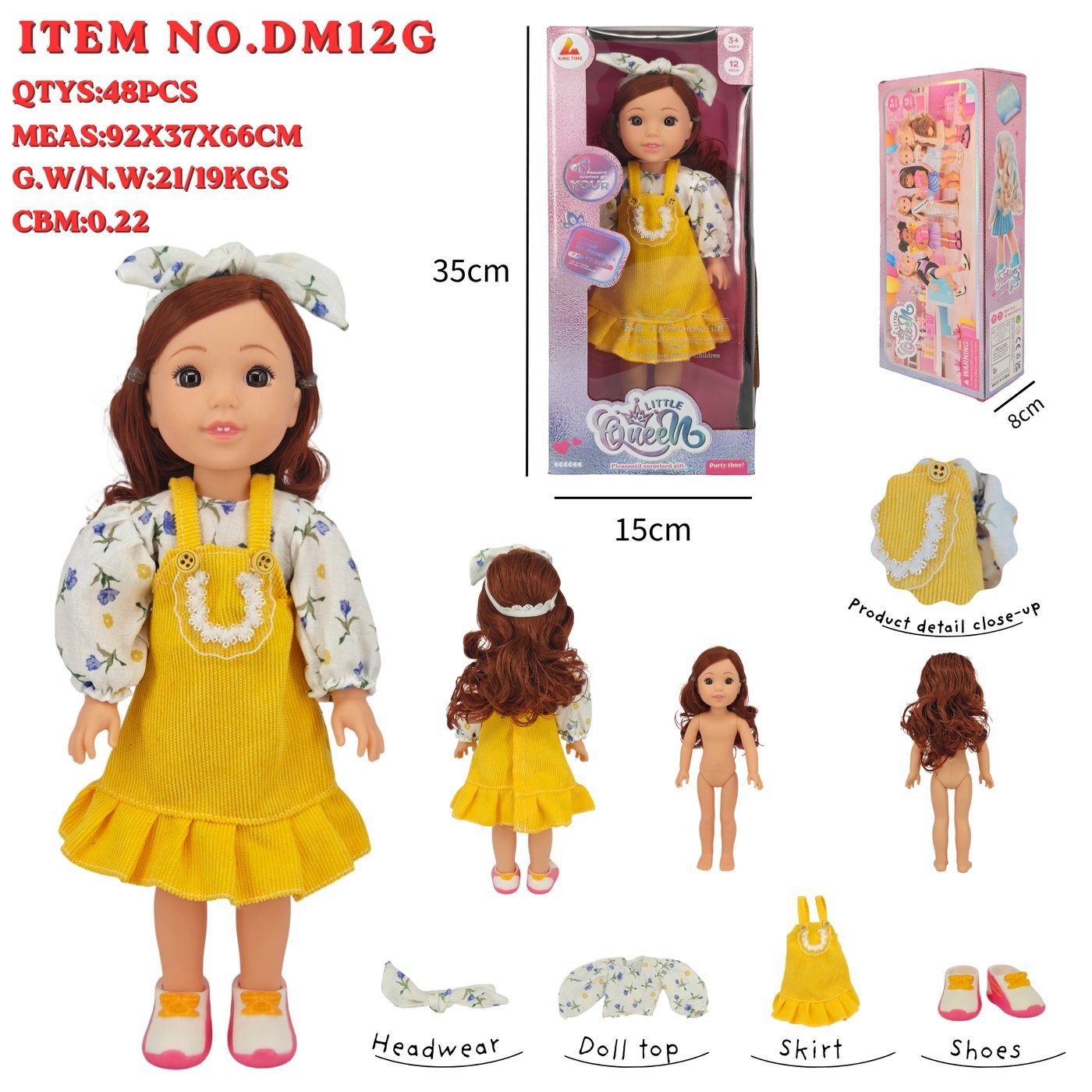 DM12G Little Queen Fashion Doll main image