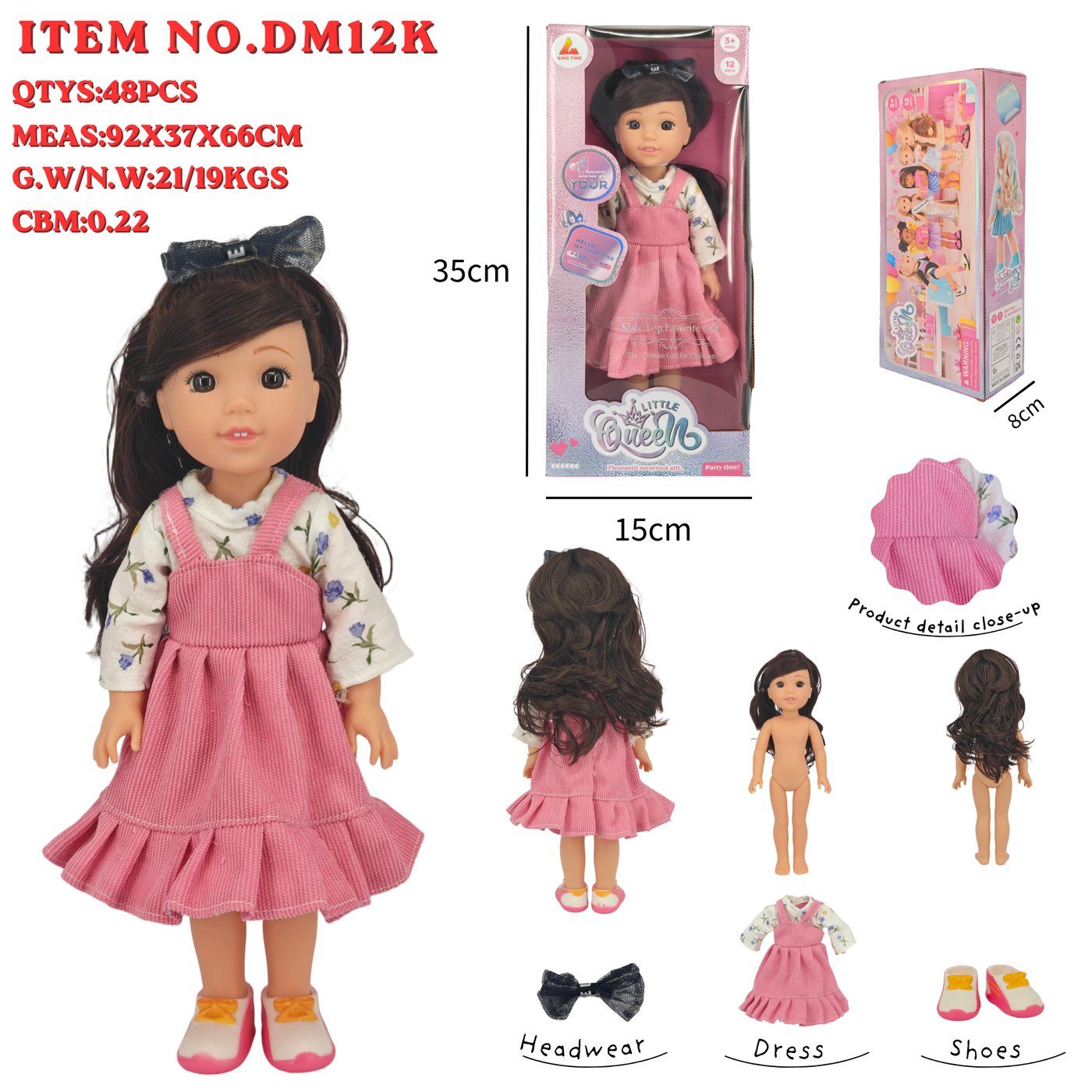 DM12K Little Queen Fashion Doll main image