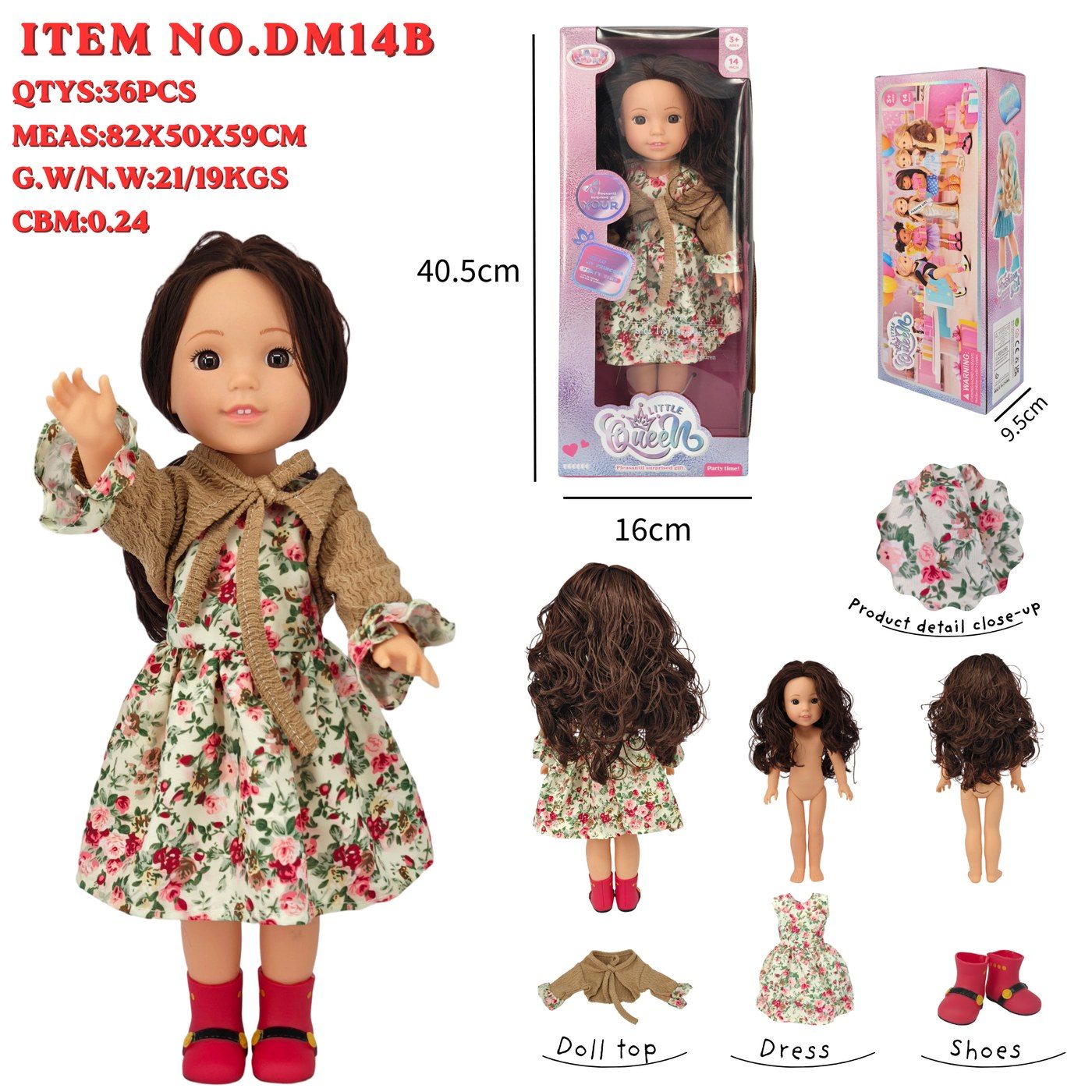 DM14B Little Queen Fashion Doll main image