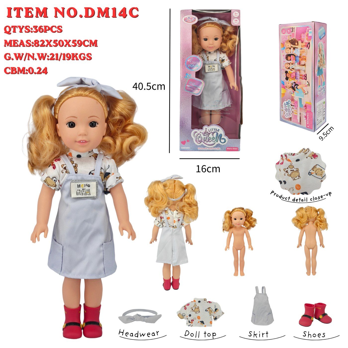 DM14C Little Queen Fashion Doll main image