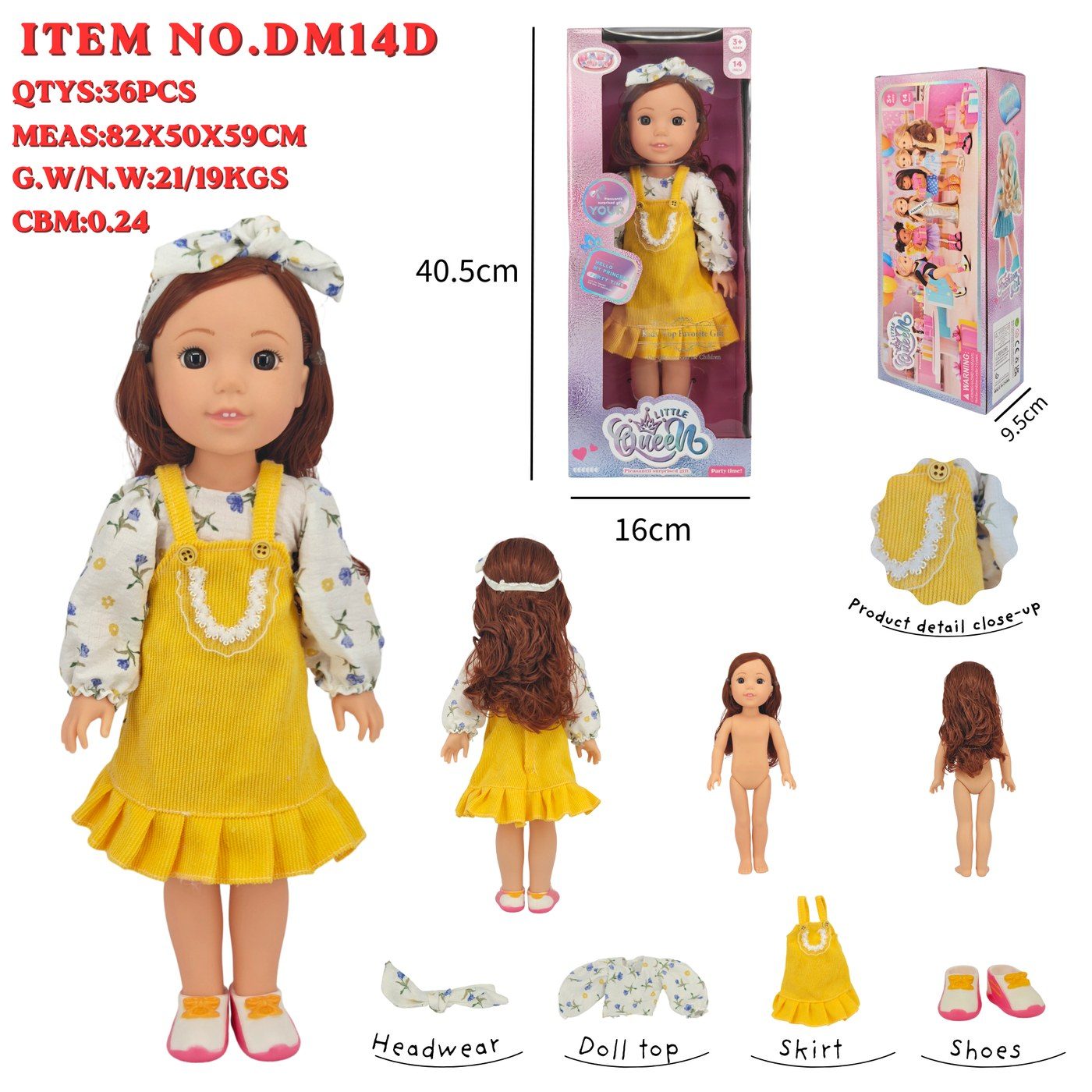 DM14D Little Queen Fashion Doll main image