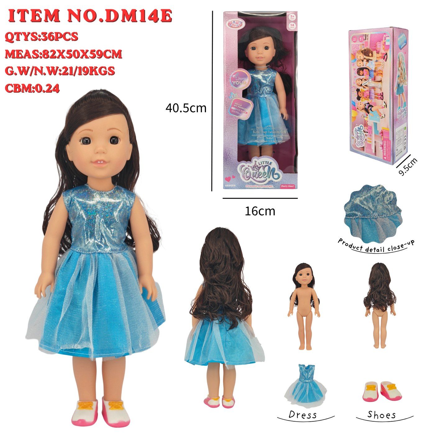 DM14E Little Queen Fashion Doll main image