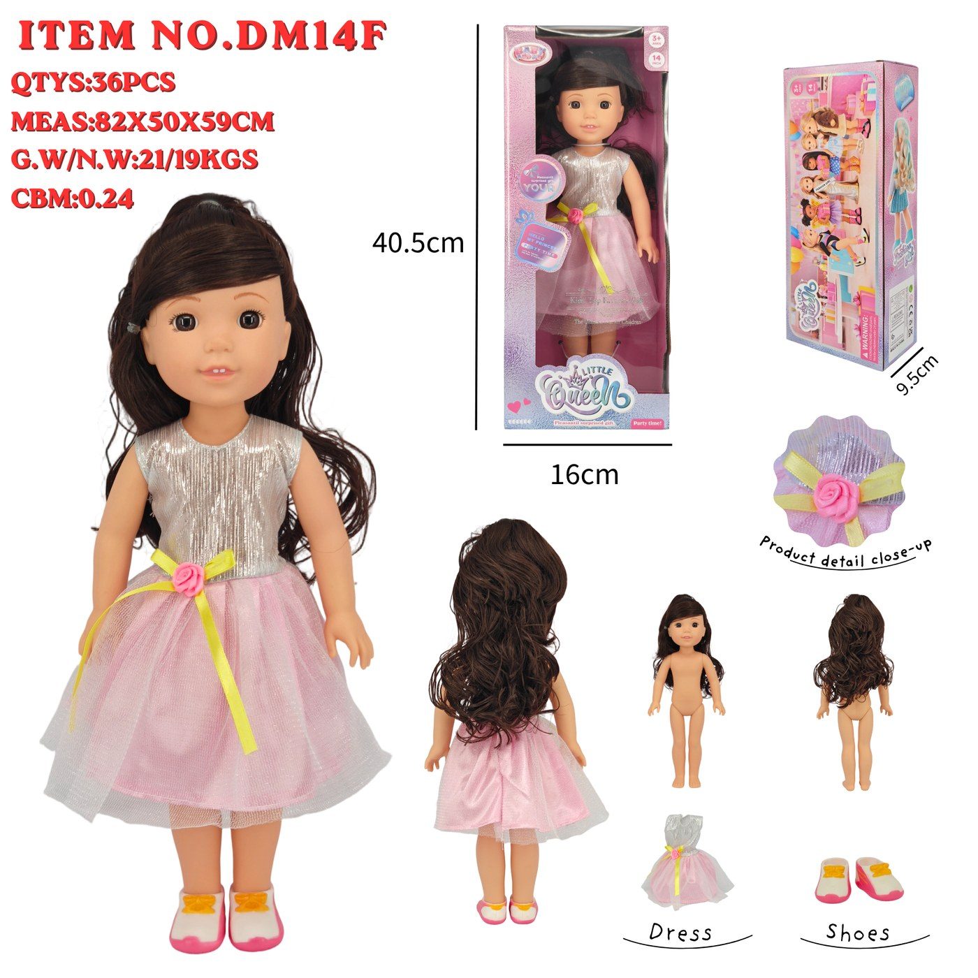 DM14F Little Queen Fashion Doll main image