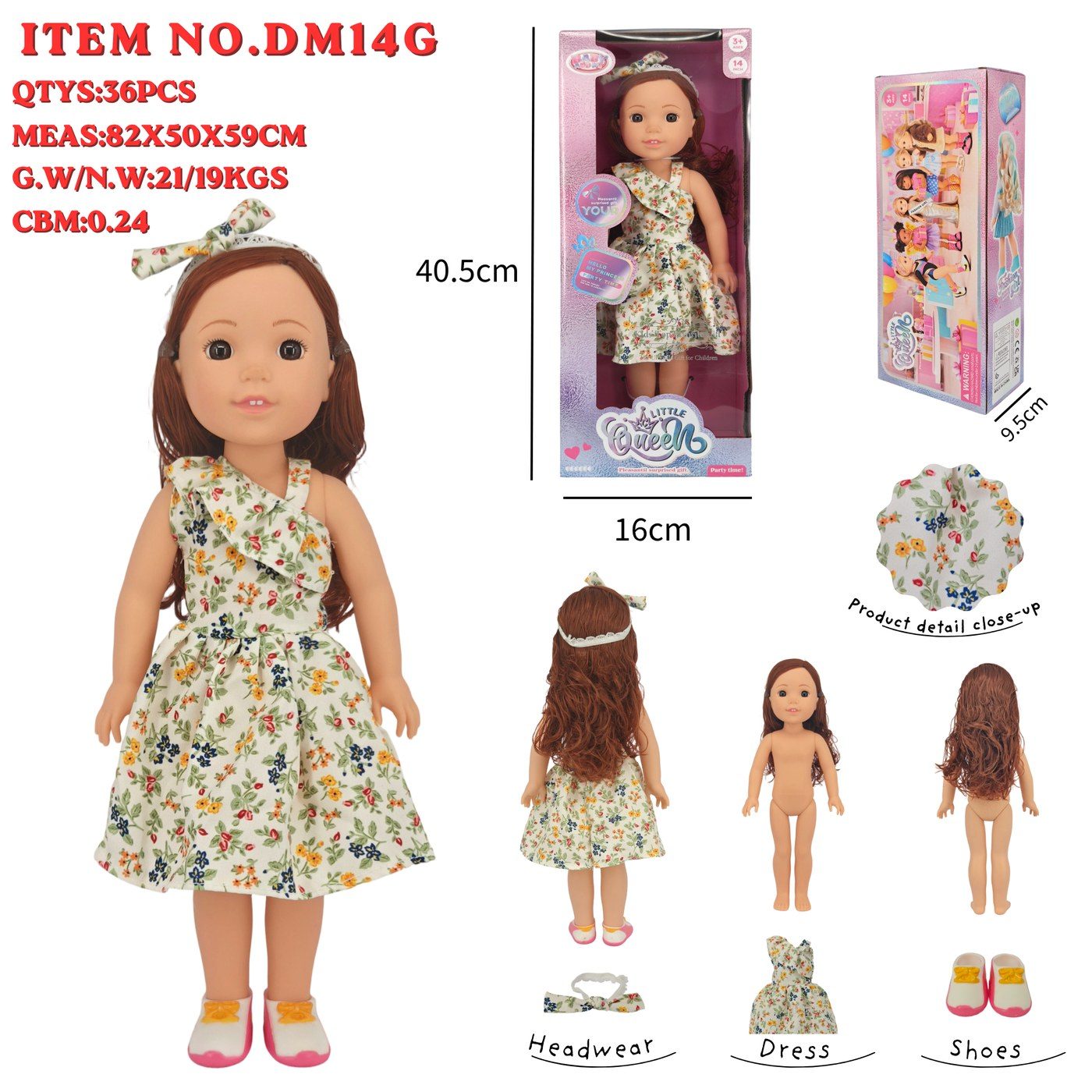DM14G Little Queen Fashion Doll main image