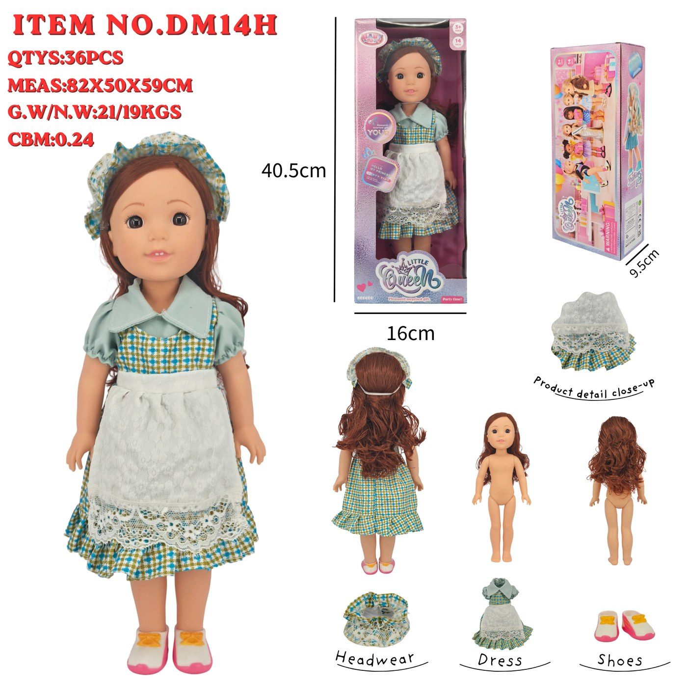 DM14H Little Queen Fashion Doll main image