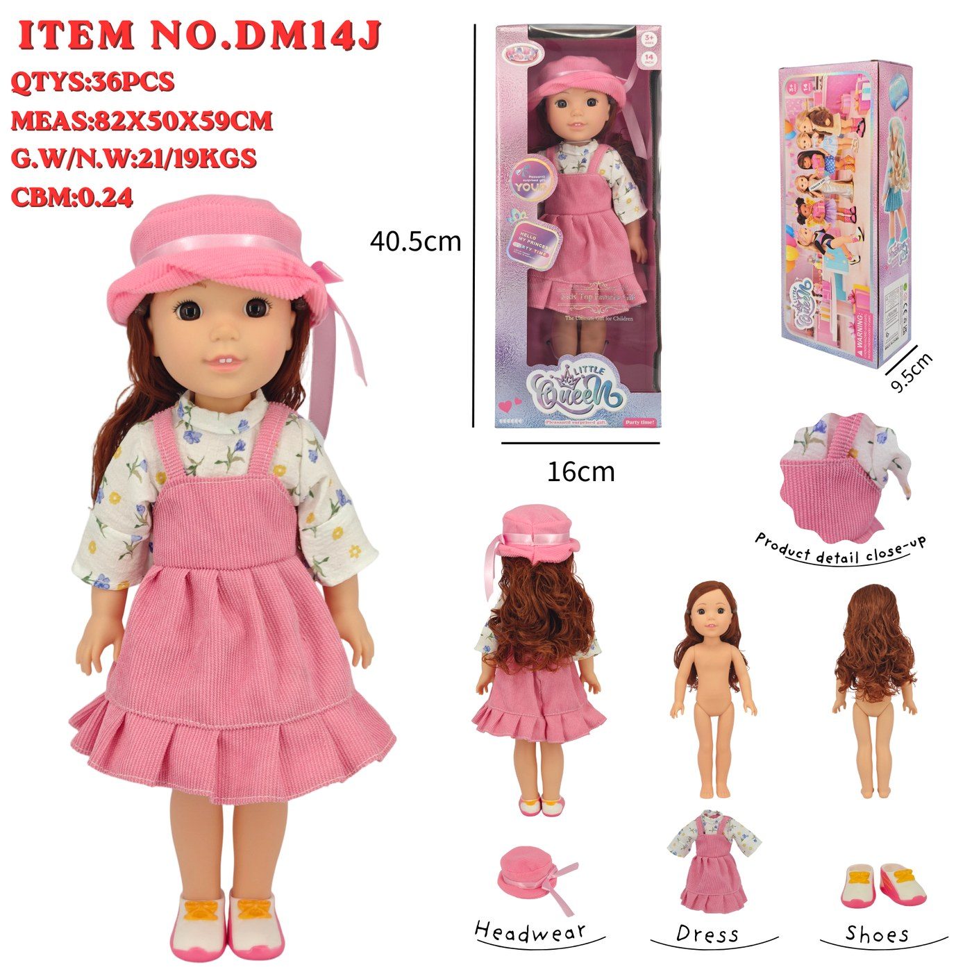DM14J Little Queen Fashion Doll main image