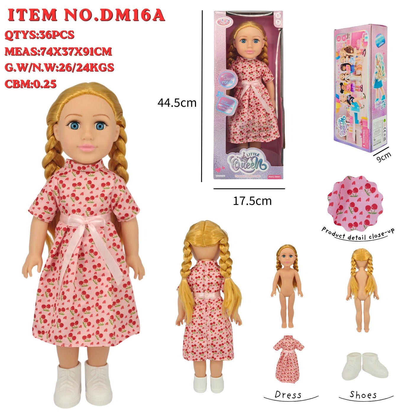 DM16A Little Queen Fashion Doll main image