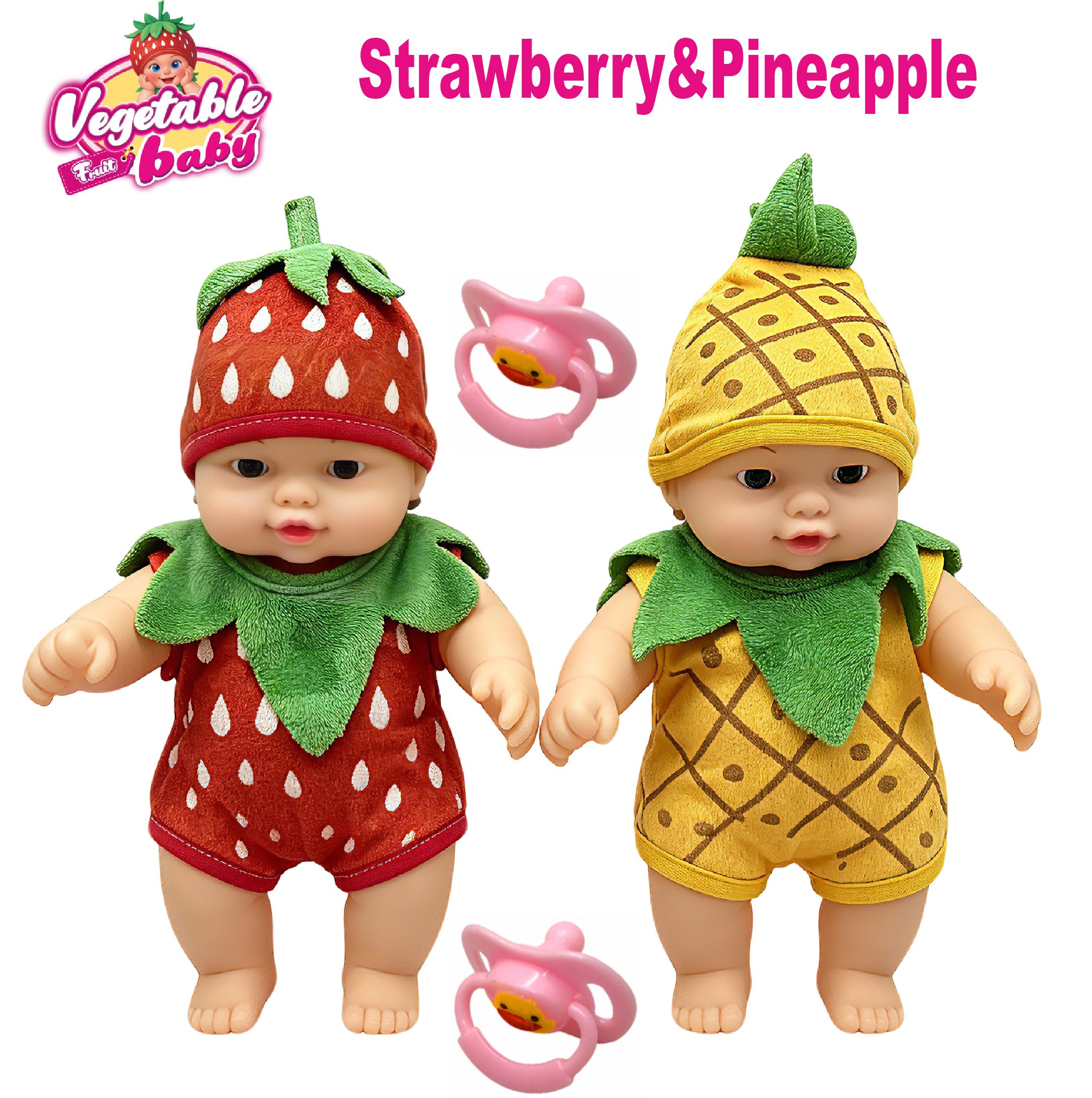 DM8H Strawberry and Pineapple Doll Set main image