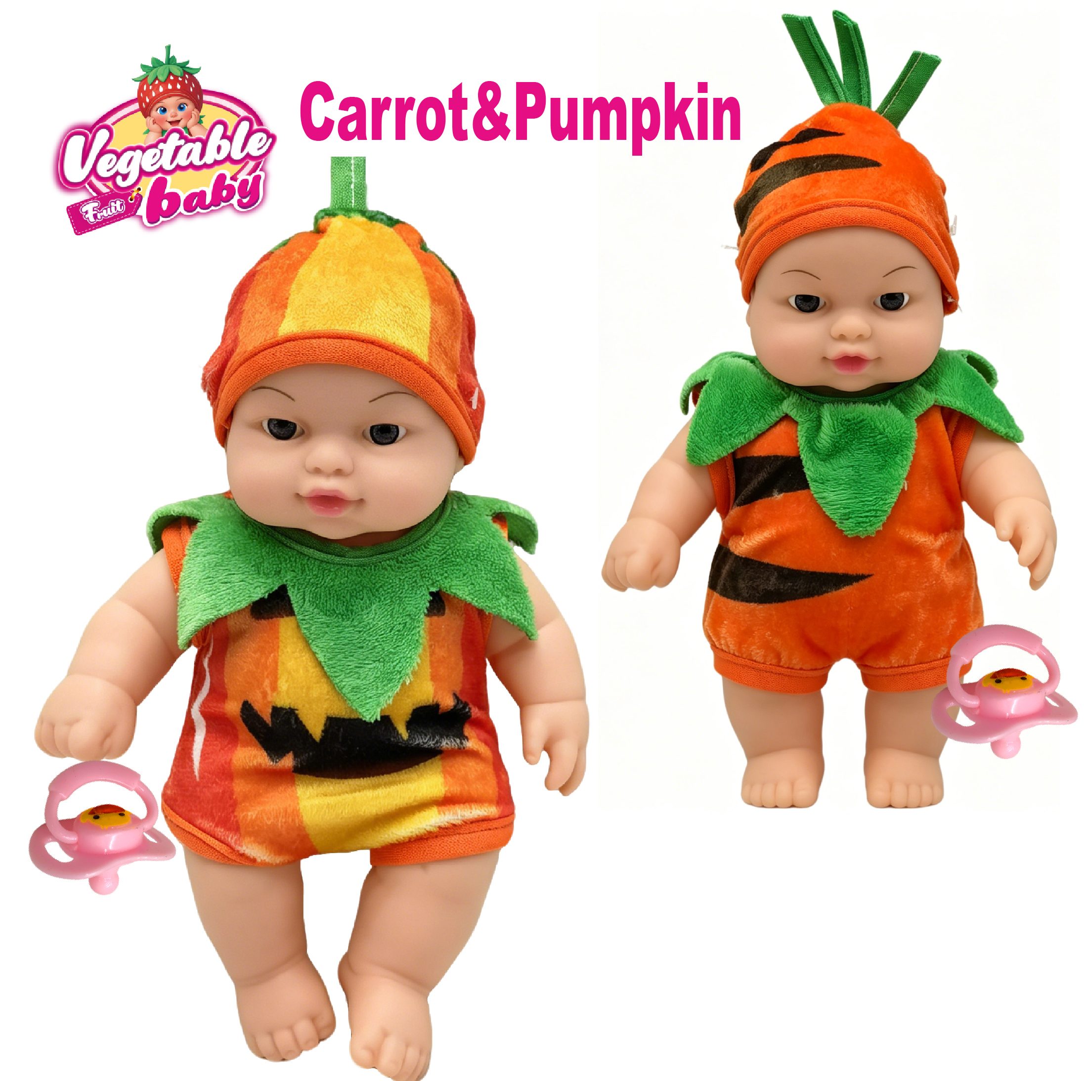 DM8J Pumpkin and Carrot Doll Set main image